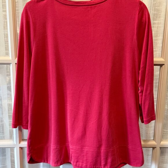 J. Jill 3/4 Scoop Neck Sleeve Tee - Picture 4 of 4